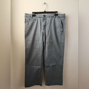 Banana Republic‎ Women' Boyfriend Crop Jeans Ankle Blue-Gray Chinos Size 12
